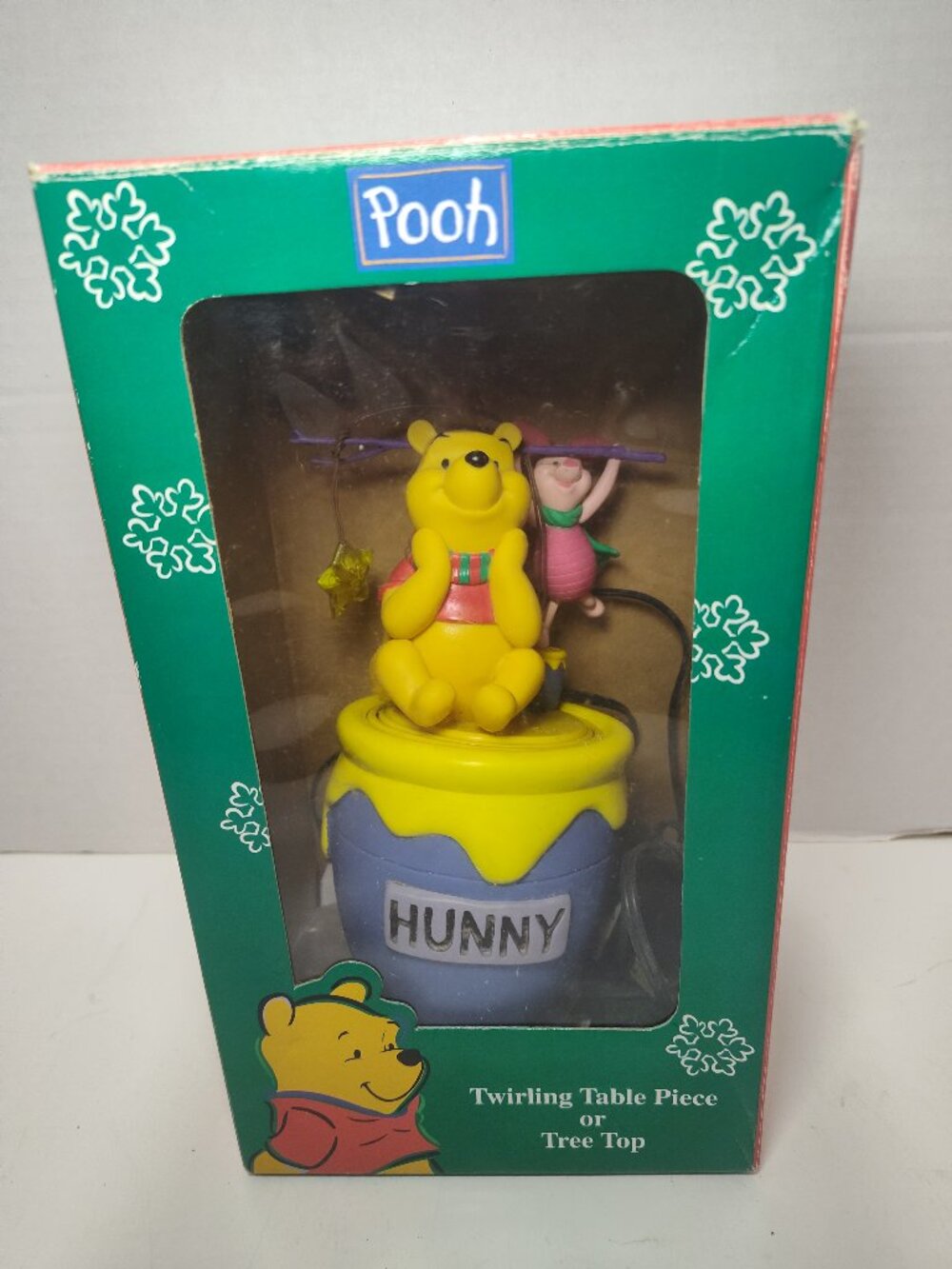 1998 Disney Mr Christmas Winnie Pooh Twirling Table Piece Tree Top Works